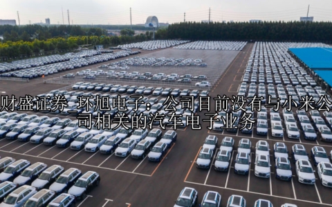 环旭电子：公司目前没有与小米公司相关的汽车电子业务